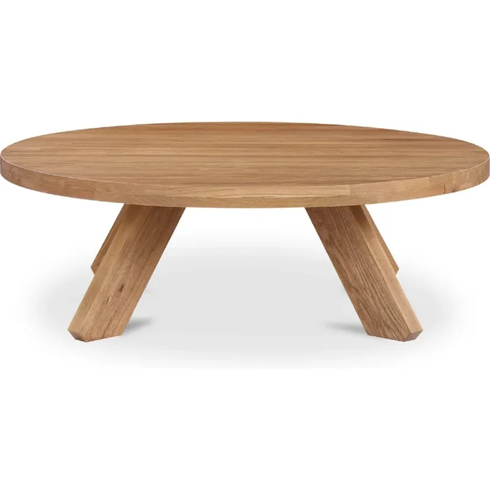 Shop Moe‘s BC-1154-24 Alden Coffee Table Wire Brushed Natural Finish Oak