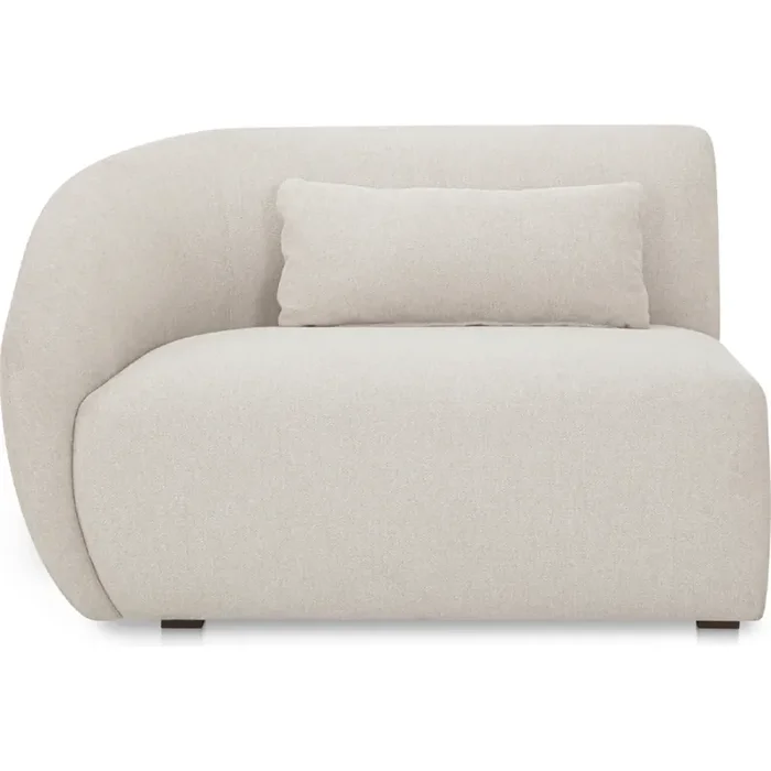 Shop Moe‘s FO-1010-18 Amelia Left Arm Facing Chair Modular Sectional Unit Warm White Fabric