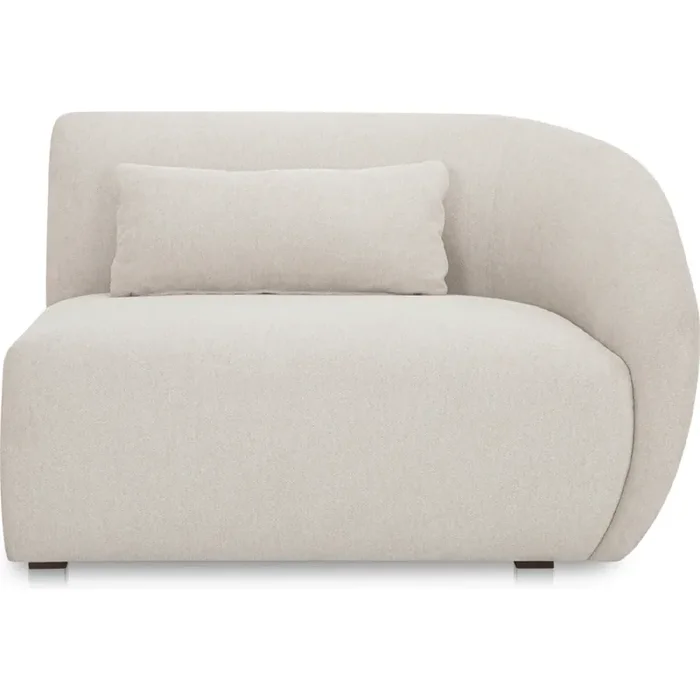 Shop Moe‘s FO-1011-18 Amelia Right Arm Facing Chair Modular Sectional Unit Warm White Fabric