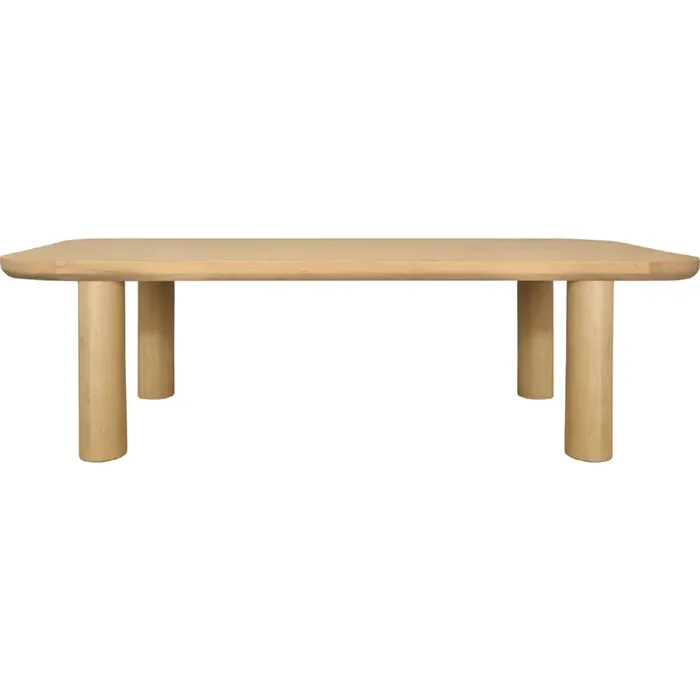 Shop Moe‘s PP-1023-24-0 Anders 98″ Dining Table Natural Finish Oak Wood