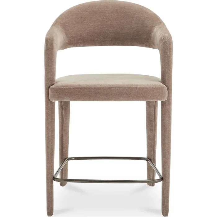 Shop Moe‘s YM-1010-21 Martens Counter Stool Camel Brown Fabric