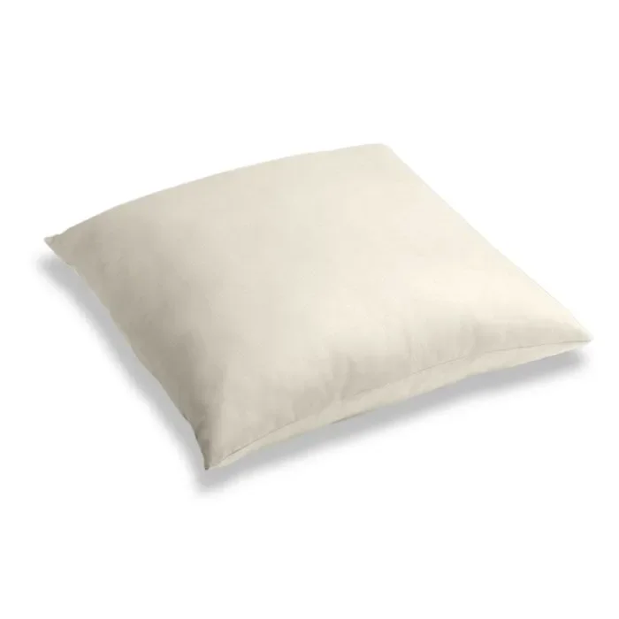 Simple Floor Pillow in Lush Linen – Antique White
