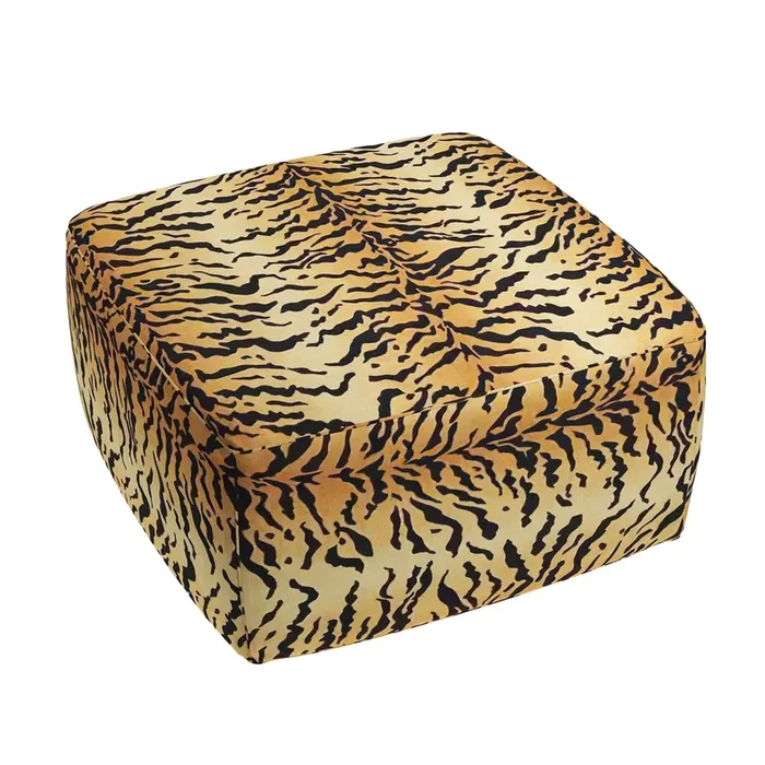 Square Pouf in Tiger – Bold