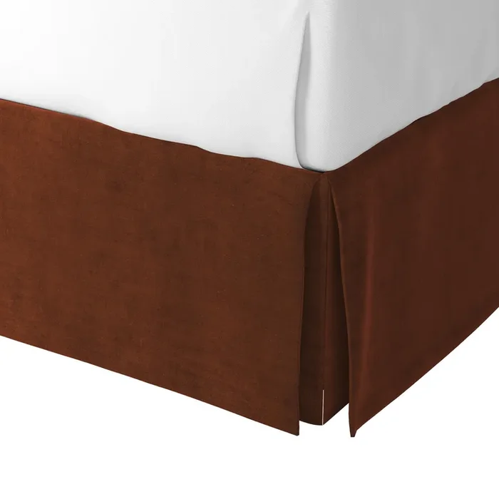 Tailored Bedskirt in Classic Velvet – Spice