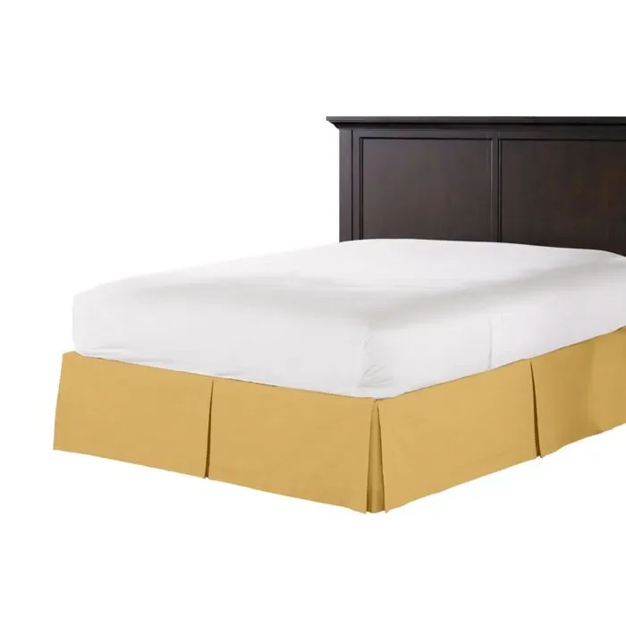 Tailored Bedskirt in Classic Velvet – Wheat