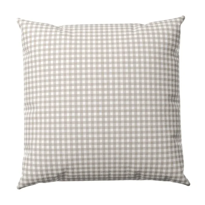 Throw Pillow in Gingham – Hay