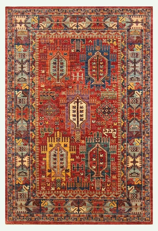 Timani Handwoven Tribal Rug, J64399