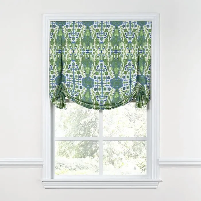 Tulip Roman Shade in Ikat Believe It – Kelly