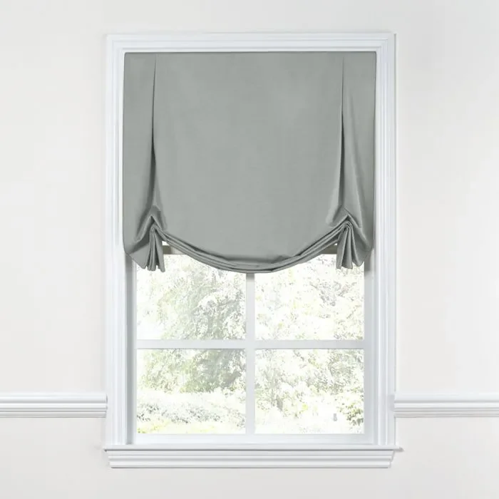 Tulip Roman Shade in Lush Linen – Graphite