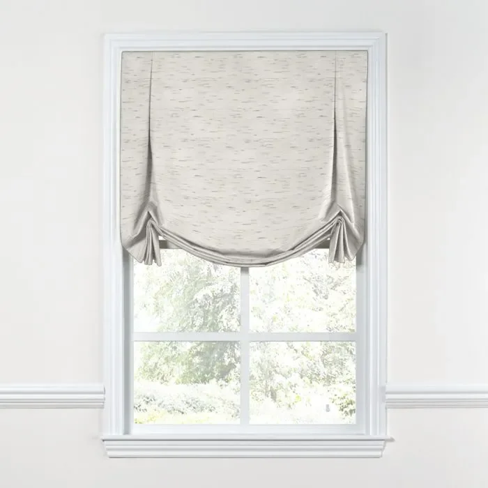Tulip Roman Shade in Sunbrella® Frequency – Parchment