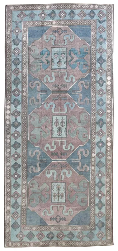 Vintage Kars Handwoven Tribal Rug, J58750